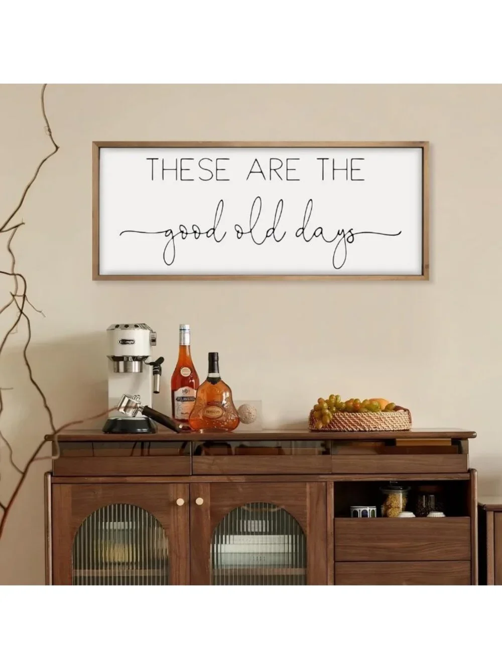 Rustic Wooden Motivational Quote Wall Art - 35x11.8” Family Decor for Living